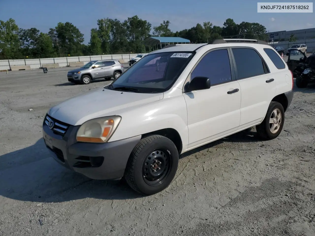 2008 Kia Sportage Lx VIN: KNDJF724187518262 Lot: 66114155