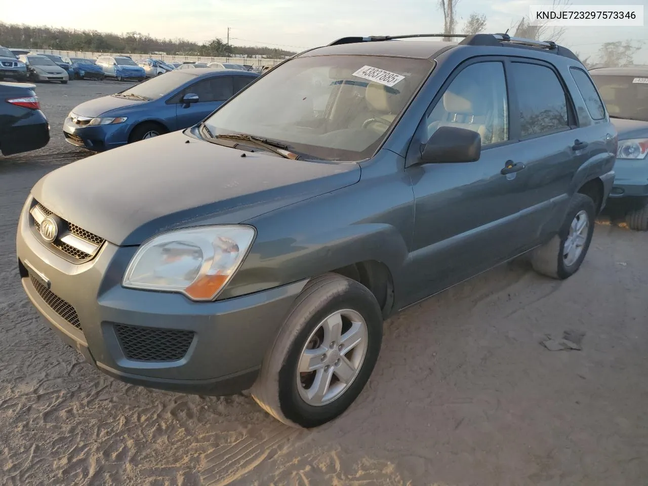2009 Kia Sportage Lx VIN: KNDJE723297573346 Lot: 43837885