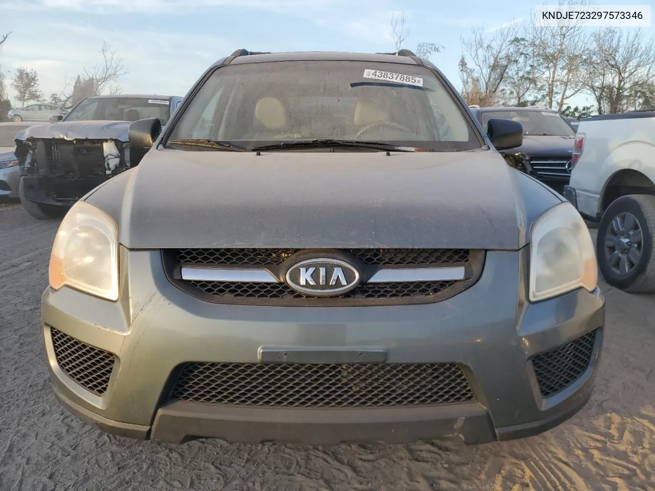 2009 Kia Sportage Lx VIN: KNDJE723297573346 Lot: 43837885