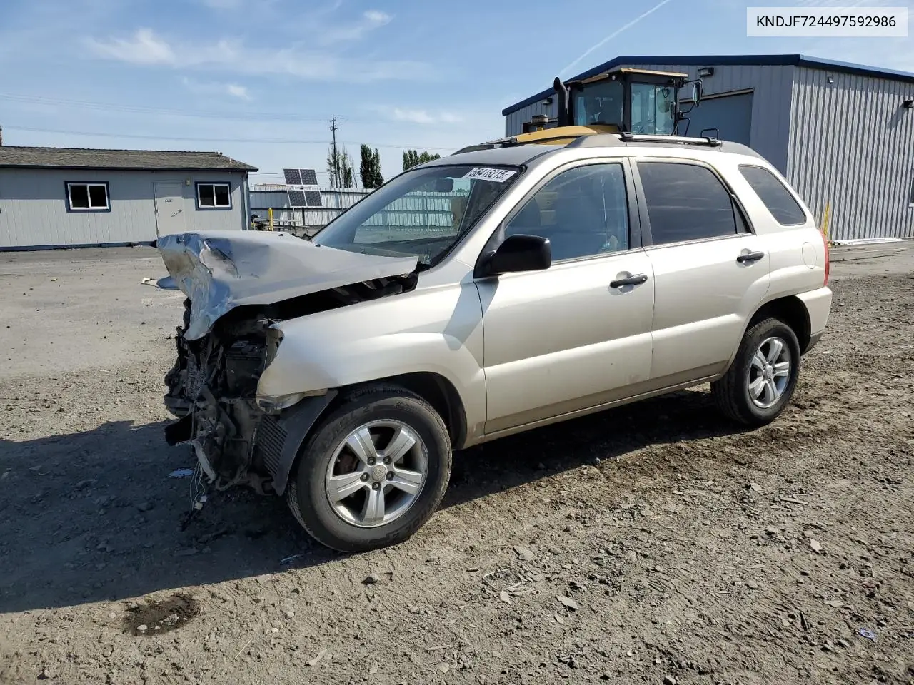 2009 Kia Sportage Lx VIN: KNDJF724497592986 Lot: 56416215