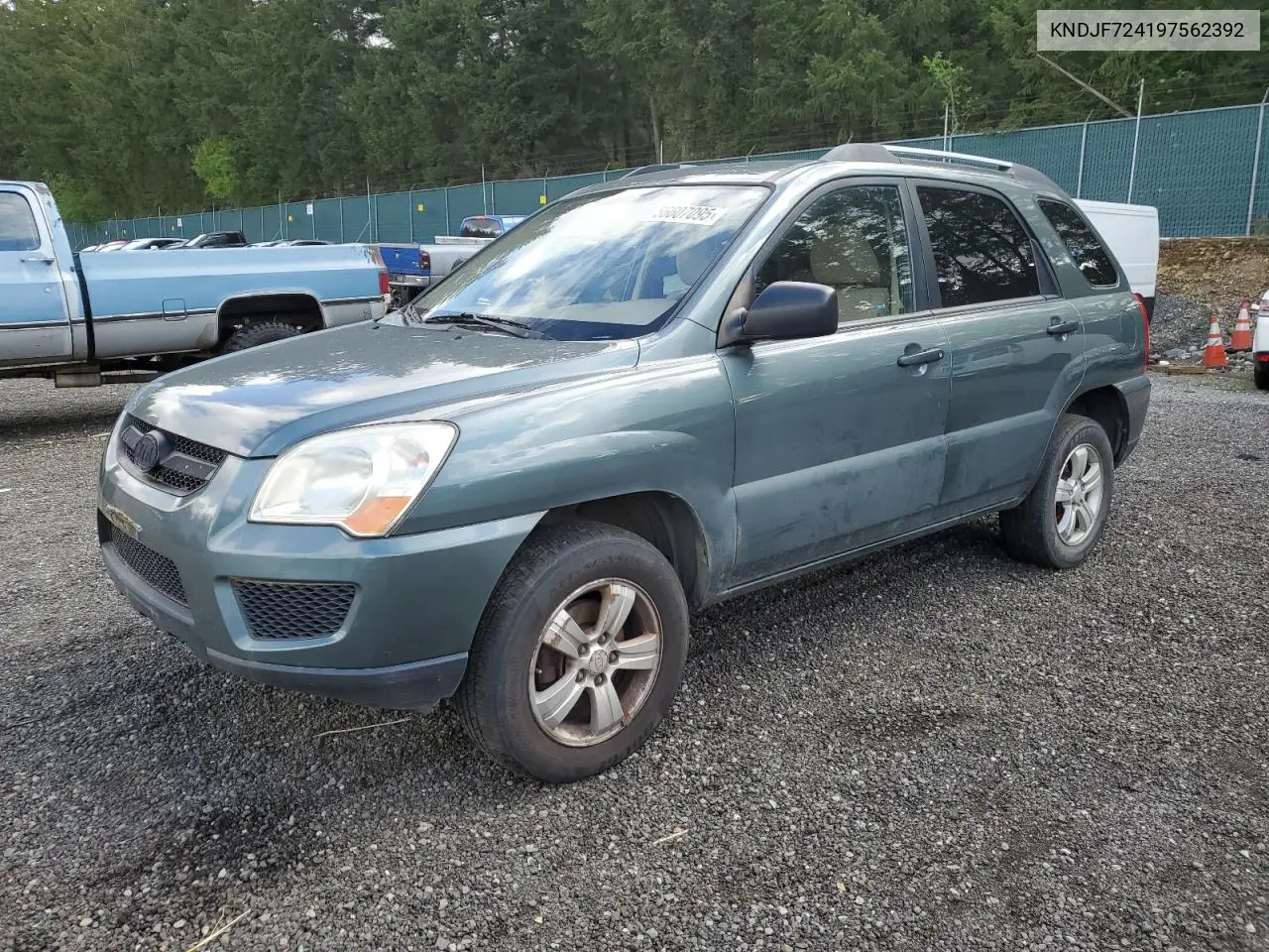 2009 Kia Sportage Lx VIN: KNDJF724197562392 Lot: 56607095