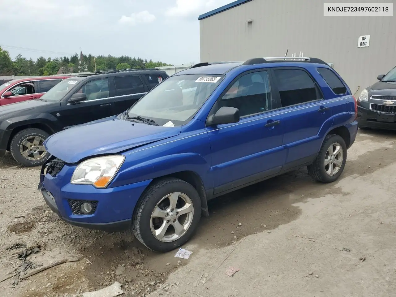 2009 Kia Sportage Lx VIN: KNDJE723497602118 Lot: 60735965