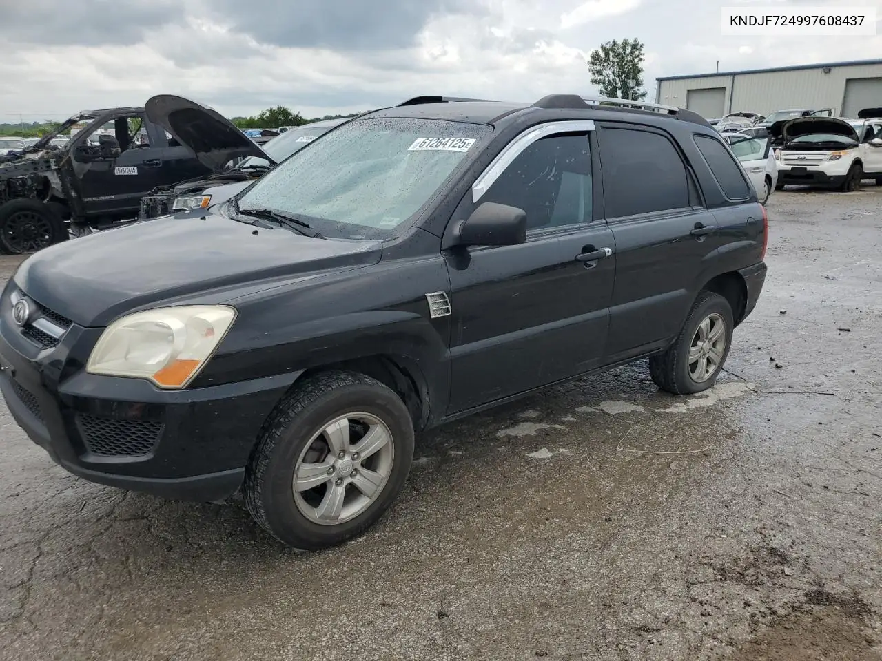 2009 Kia Sportage Lx VIN: KNDJF724997608437 Lot: 61264125