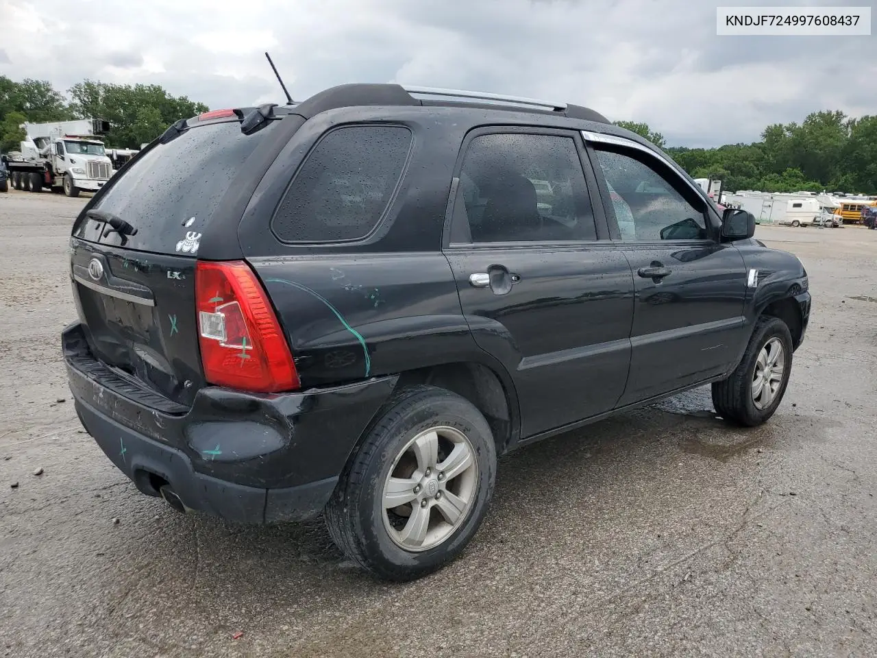 2009 Kia Sportage Lx VIN: KNDJF724997608437 Lot: 61264125