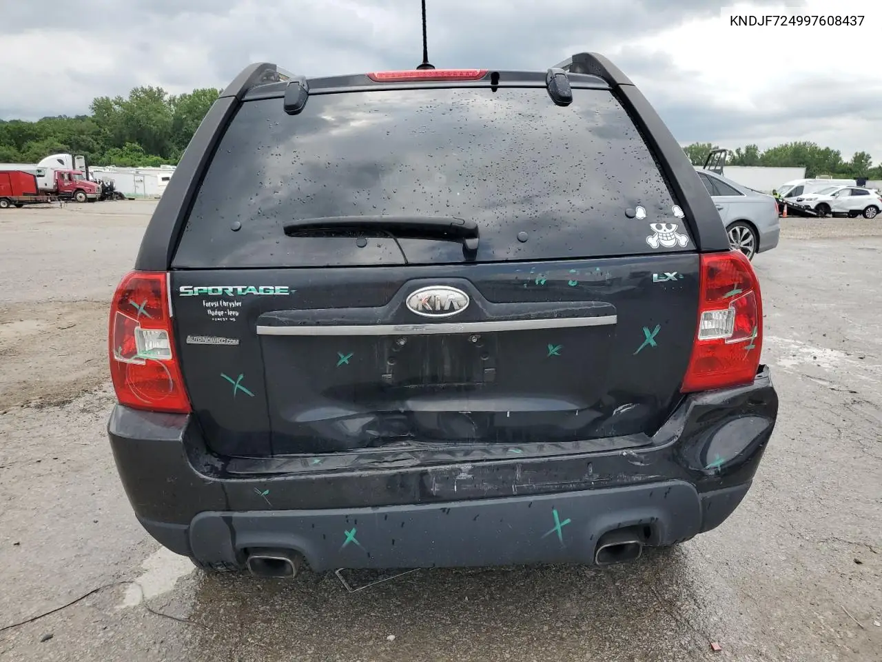 2009 Kia Sportage Lx VIN: KNDJF724997608437 Lot: 61264125