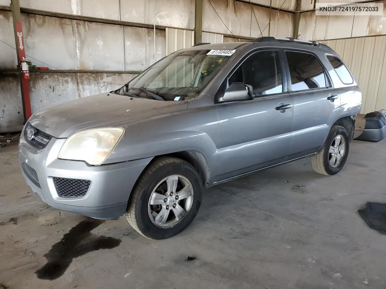 2009 Kia Sportage Lx VIN: KNDJF724197572033 Lot: 61703485