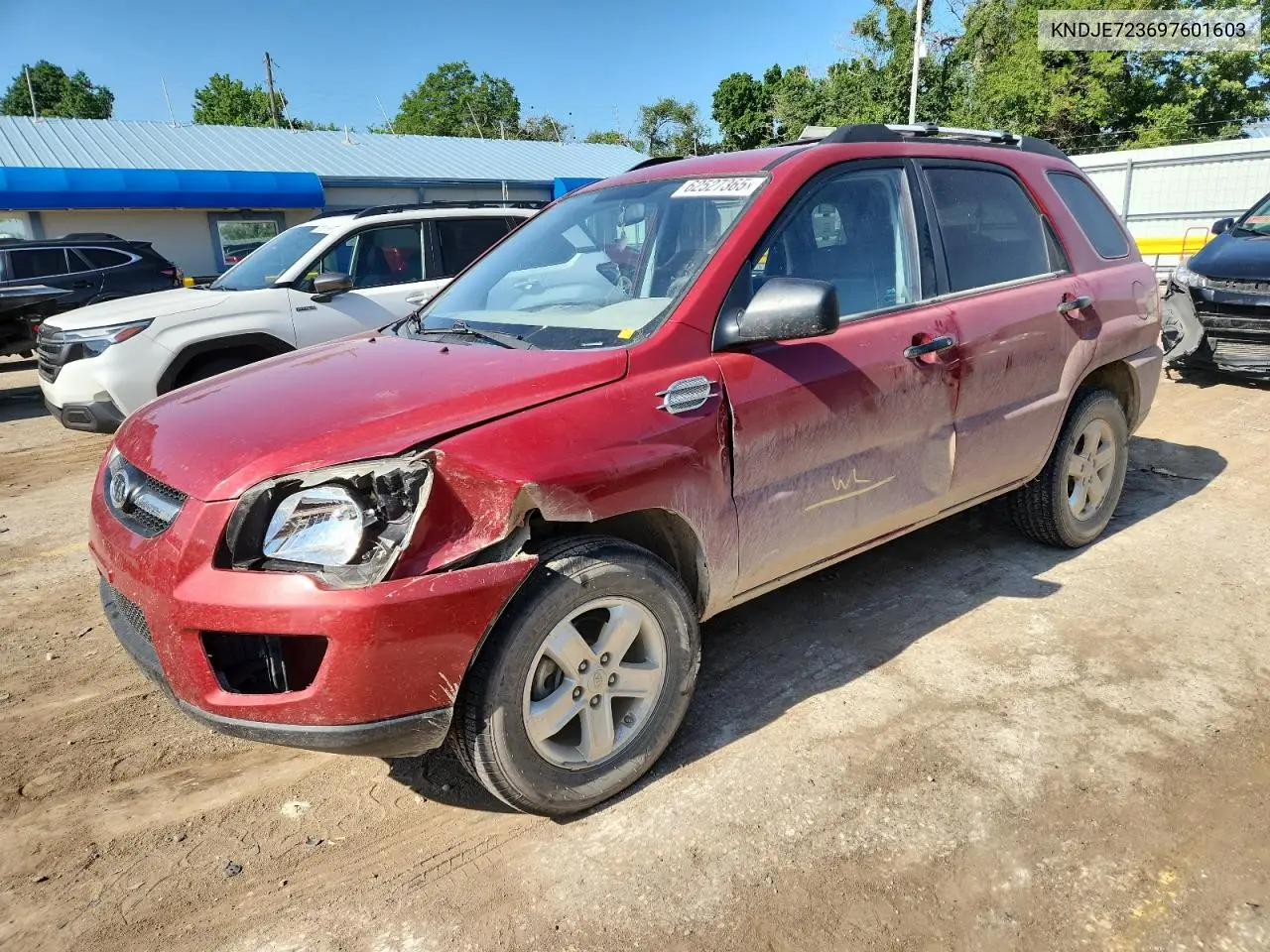 2009 Kia Sportage Lx VIN: KNDJE723697601603 Lot: 62527365