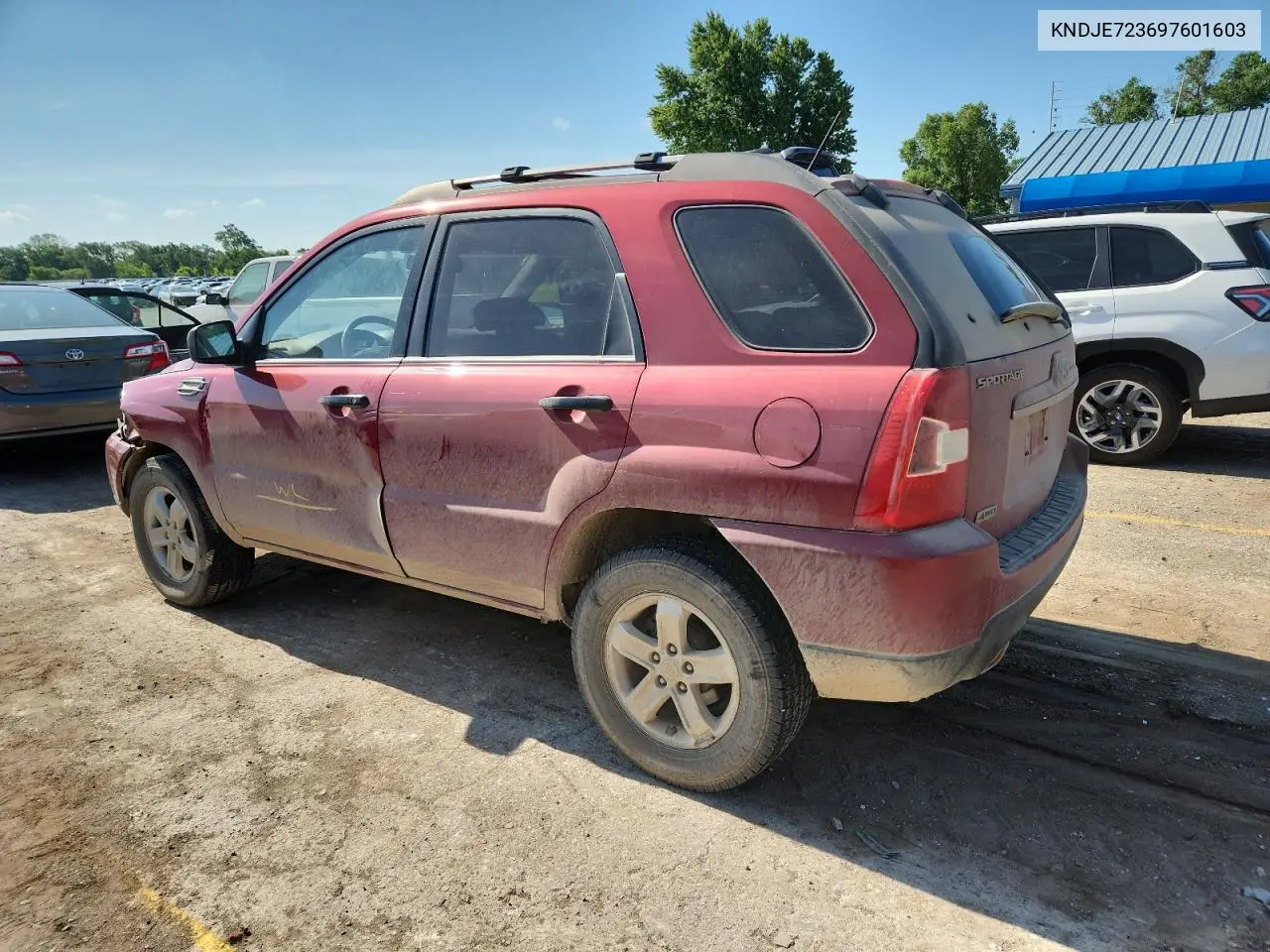 2009 Kia Sportage Lx VIN: KNDJE723697601603 Lot: 62527365