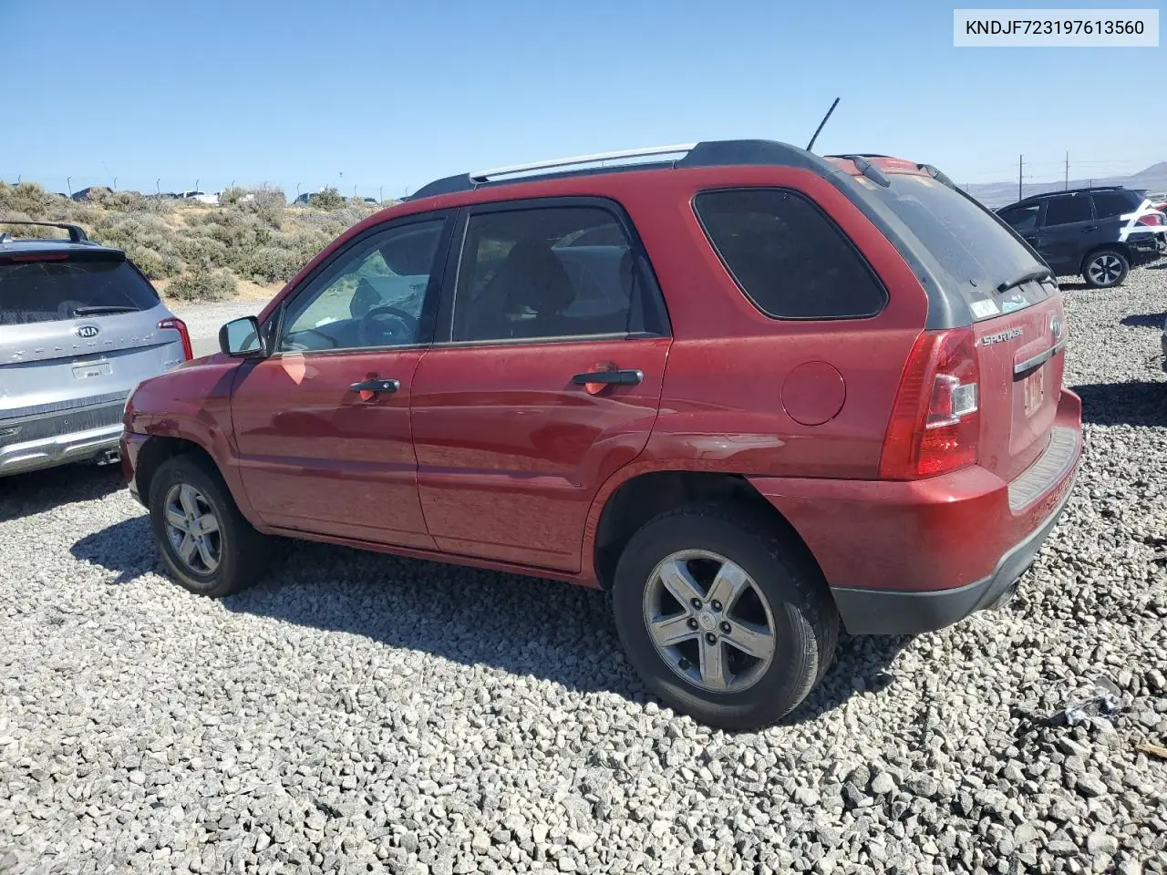 2009 Kia Sportage Lx VIN: KNDJF723197613560 Lot: 62682285