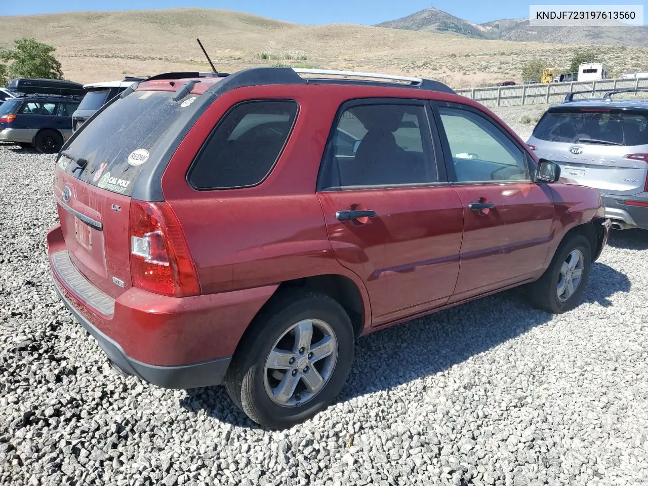2009 Kia Sportage Lx VIN: KNDJF723197613560 Lot: 62682285
