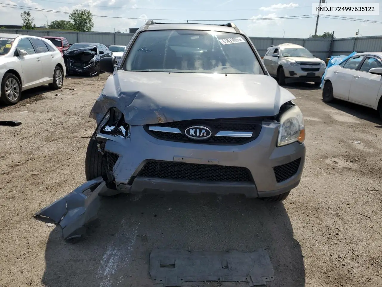 2009 Kia Sportage Lx VIN: KNDJF724997635122 Lot: 63078555