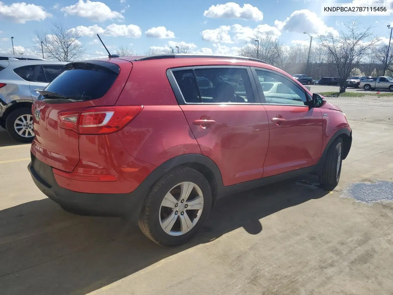 2011 Kia Sportage Lx VIN: KNDPBCA27B7115456 Lot: 50258315