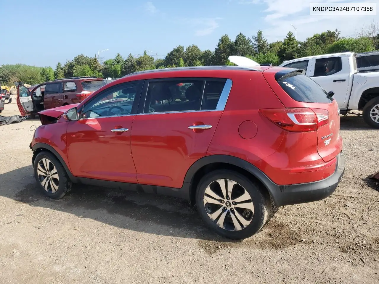 2011 Kia Sportage Ex VIN: KNDPC3A24B7107358 Lot: 56243725