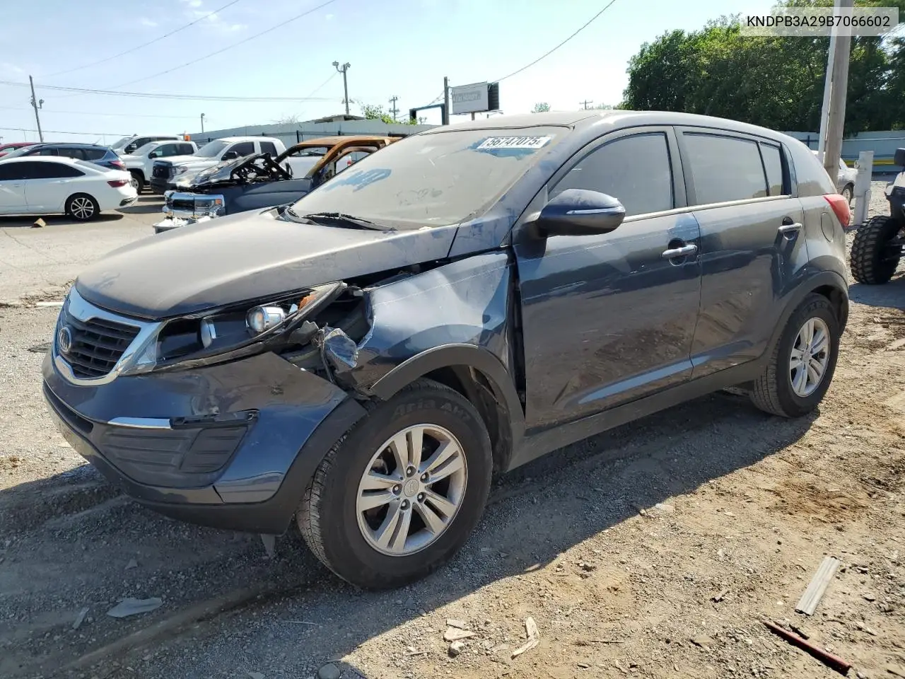 2011 Kia Sportage Lx VIN: KNDPB3A29B7066602 Lot: 56747075