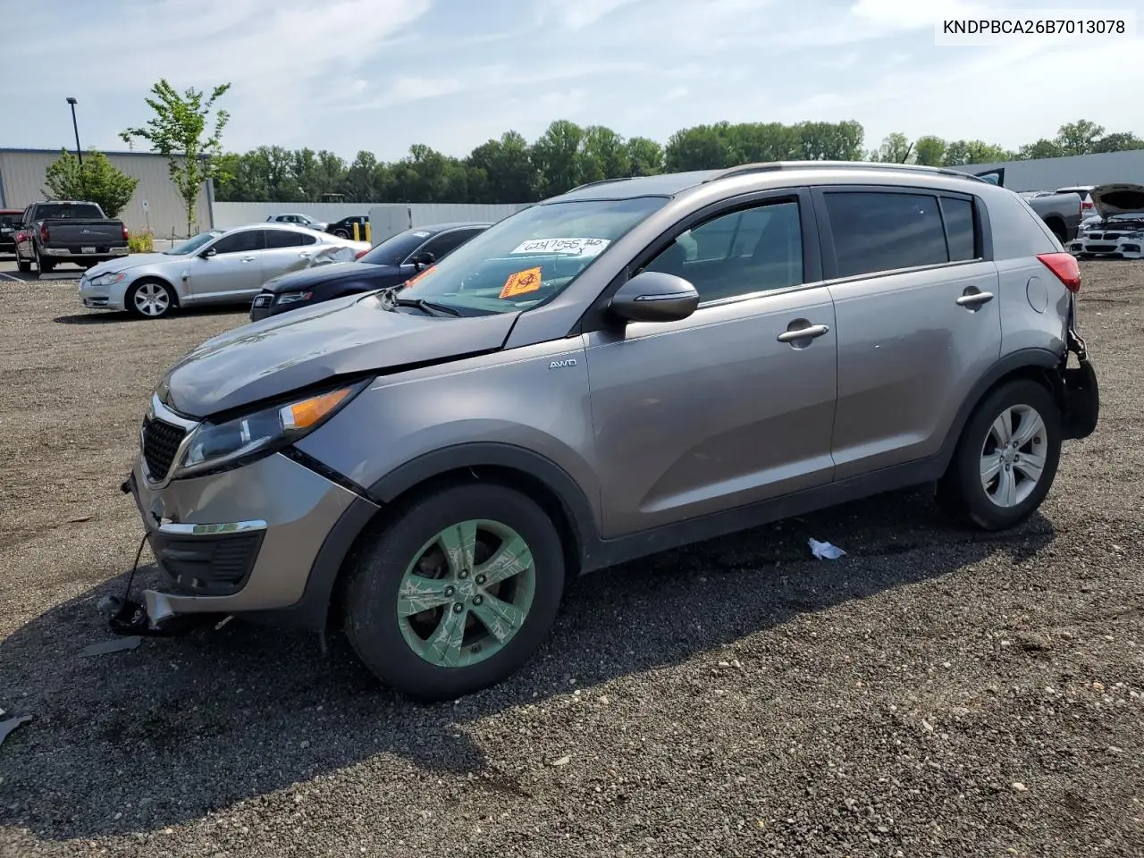 2011 Kia Sportage Lx VIN: KNDPBCA26B7013078 Lot: 62317055