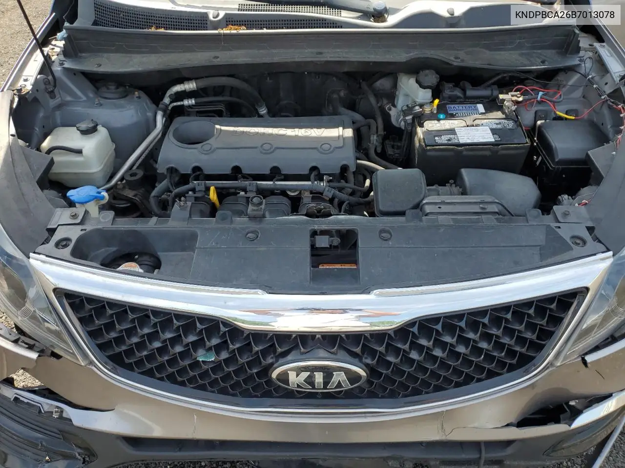 2011 Kia Sportage Lx VIN: KNDPBCA26B7013078 Lot: 62317055