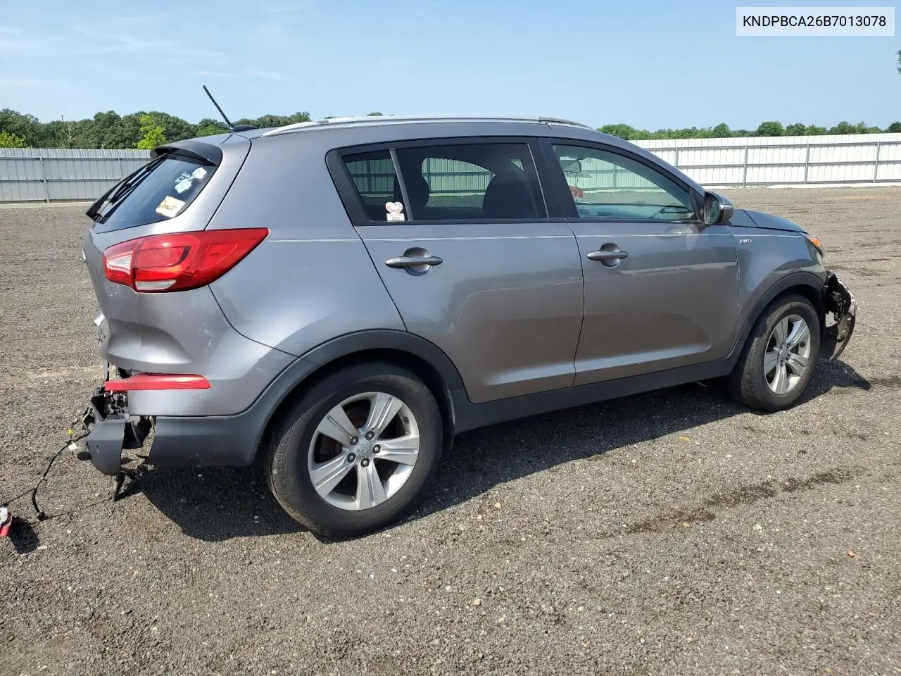 2011 Kia Sportage Lx VIN: KNDPBCA26B7013078 Lot: 62317055