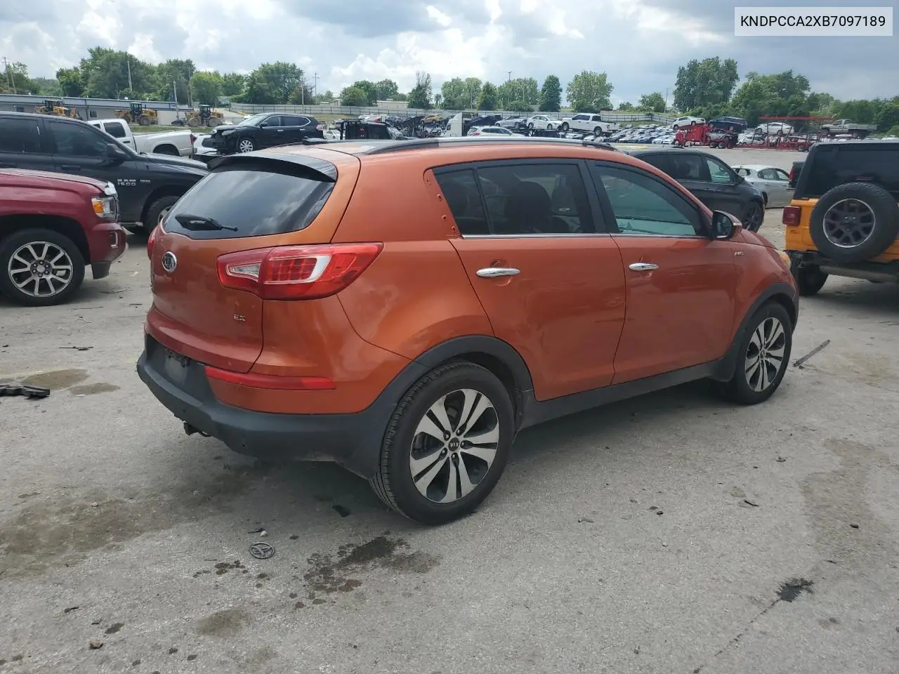 2011 Kia Sportage Ex VIN: KNDPCCA2XB7097189 Lot: 62690815