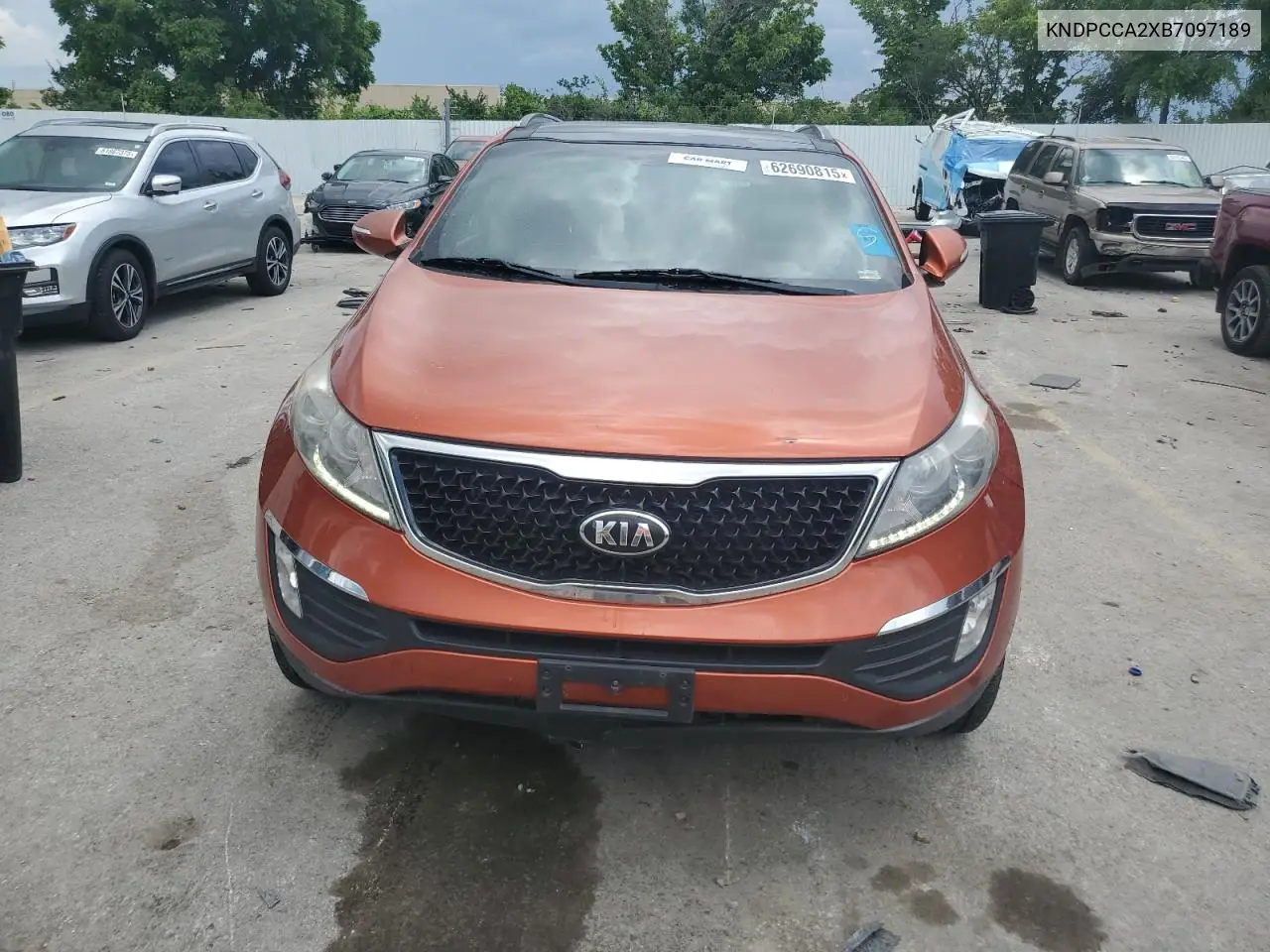 2011 Kia Sportage Ex VIN: KNDPCCA2XB7097189 Lot: 62690815