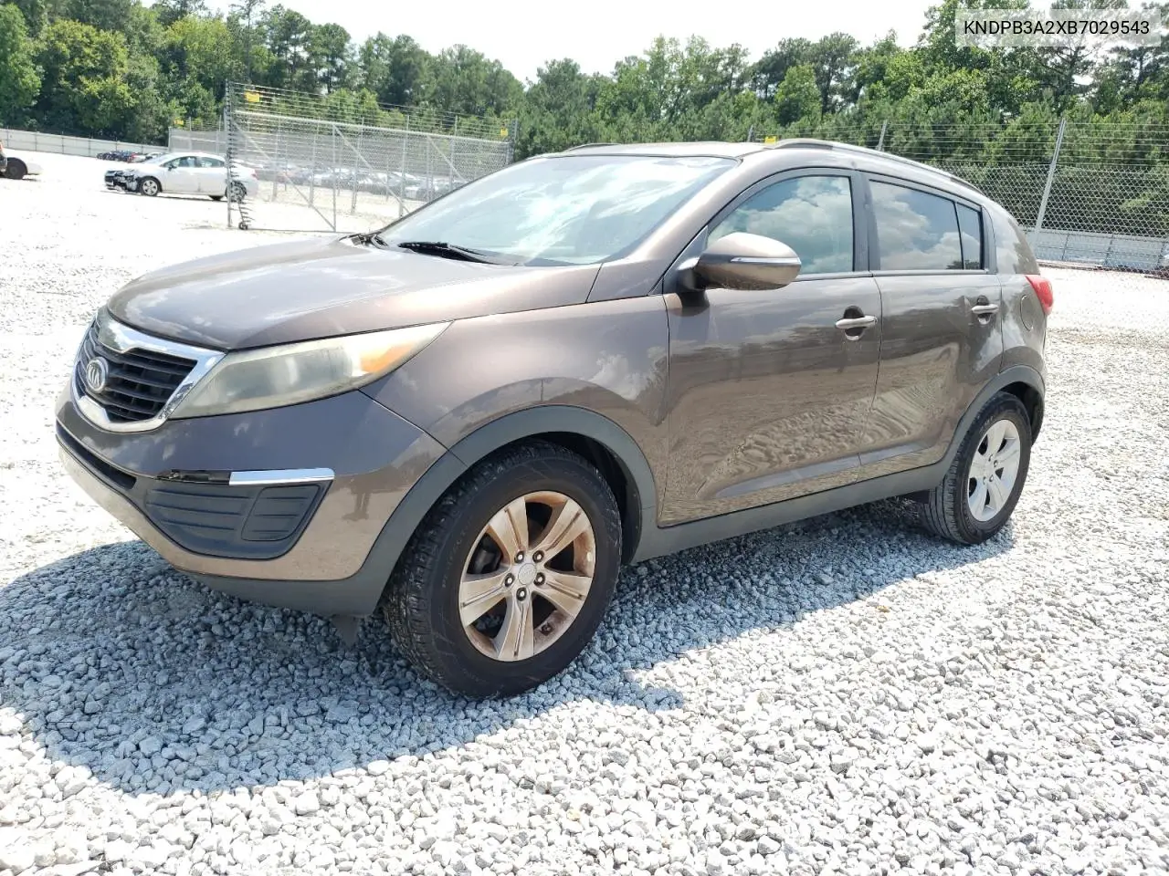 2011 Kia Sportage Lx VIN: KNDPB3A2XB7029543 Lot: 62838895