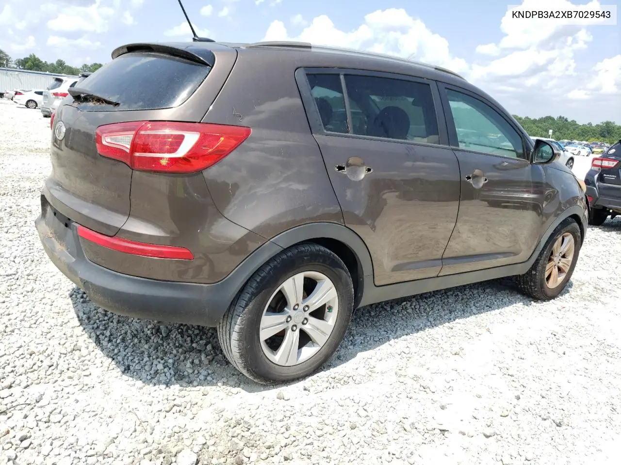 2011 Kia Sportage Lx VIN: KNDPB3A2XB7029543 Lot: 62838895