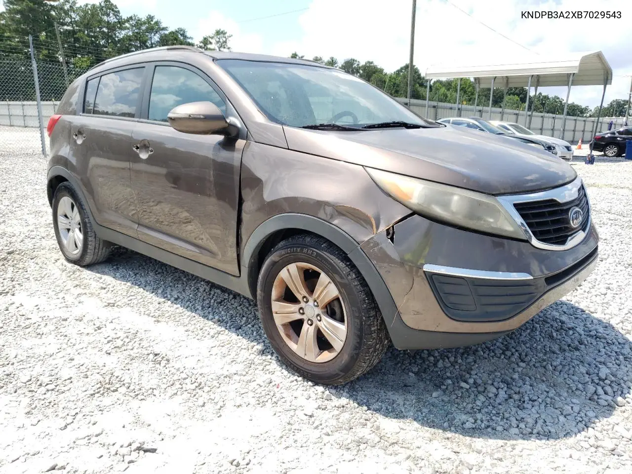 2011 Kia Sportage Lx VIN: KNDPB3A2XB7029543 Lot: 62838895