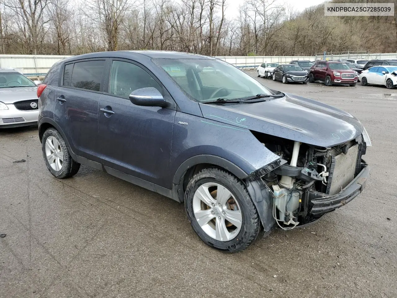 2012 Kia Sportage Lx VIN: KNDPBCA25C7285039 Lot: 52620735