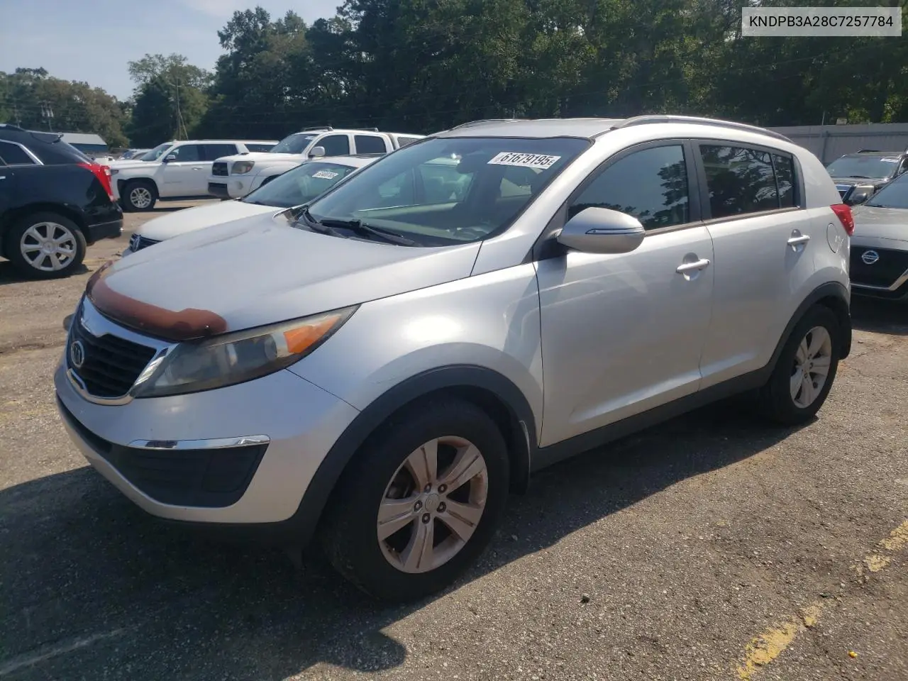 2012 Kia Sportage Base VIN: KNDPB3A28C7257784 Lot: 61679195