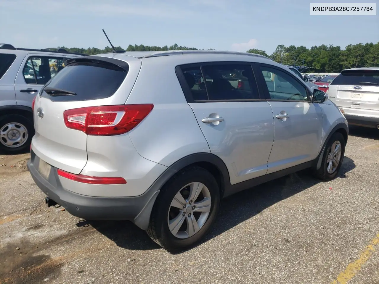 2012 Kia Sportage Base VIN: KNDPB3A28C7257784 Lot: 61679195