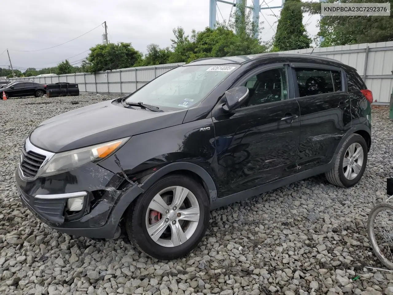 2012 Kia Sportage Lx VIN: KNDPBCA23C7292376 Lot: 62614005