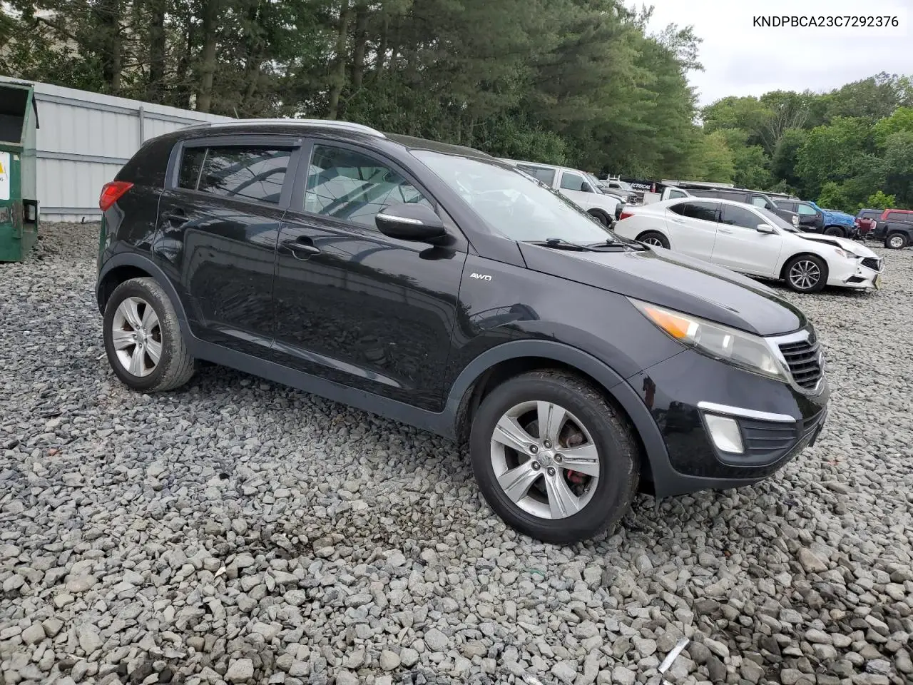 2012 Kia Sportage Lx VIN: KNDPBCA23C7292376 Lot: 62614005