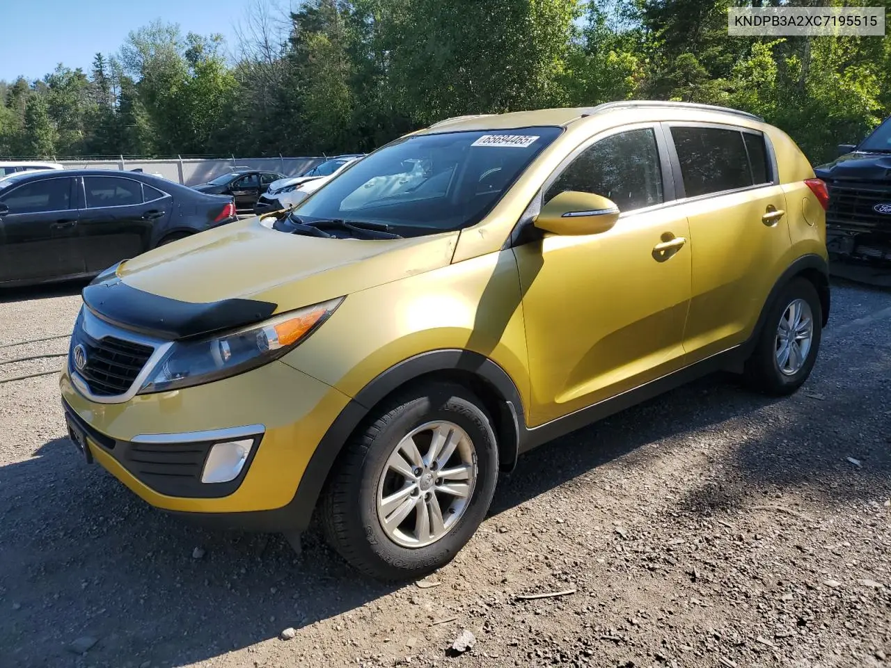 2012 Kia Sportage Base VIN: KNDPB3A2XC7195515 Lot: 65694465
