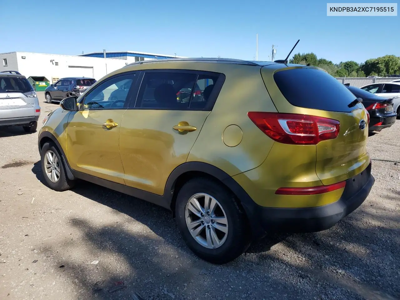 2012 Kia Sportage Base VIN: KNDPB3A2XC7195515 Lot: 65694465