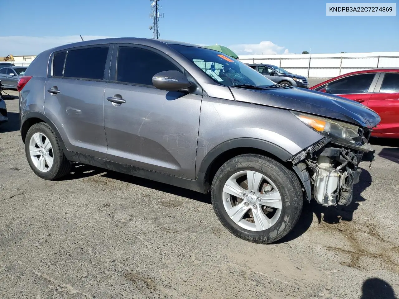 2012 Kia Sportage Base VIN: KNDPB3A22C7274869 Lot: 66119545