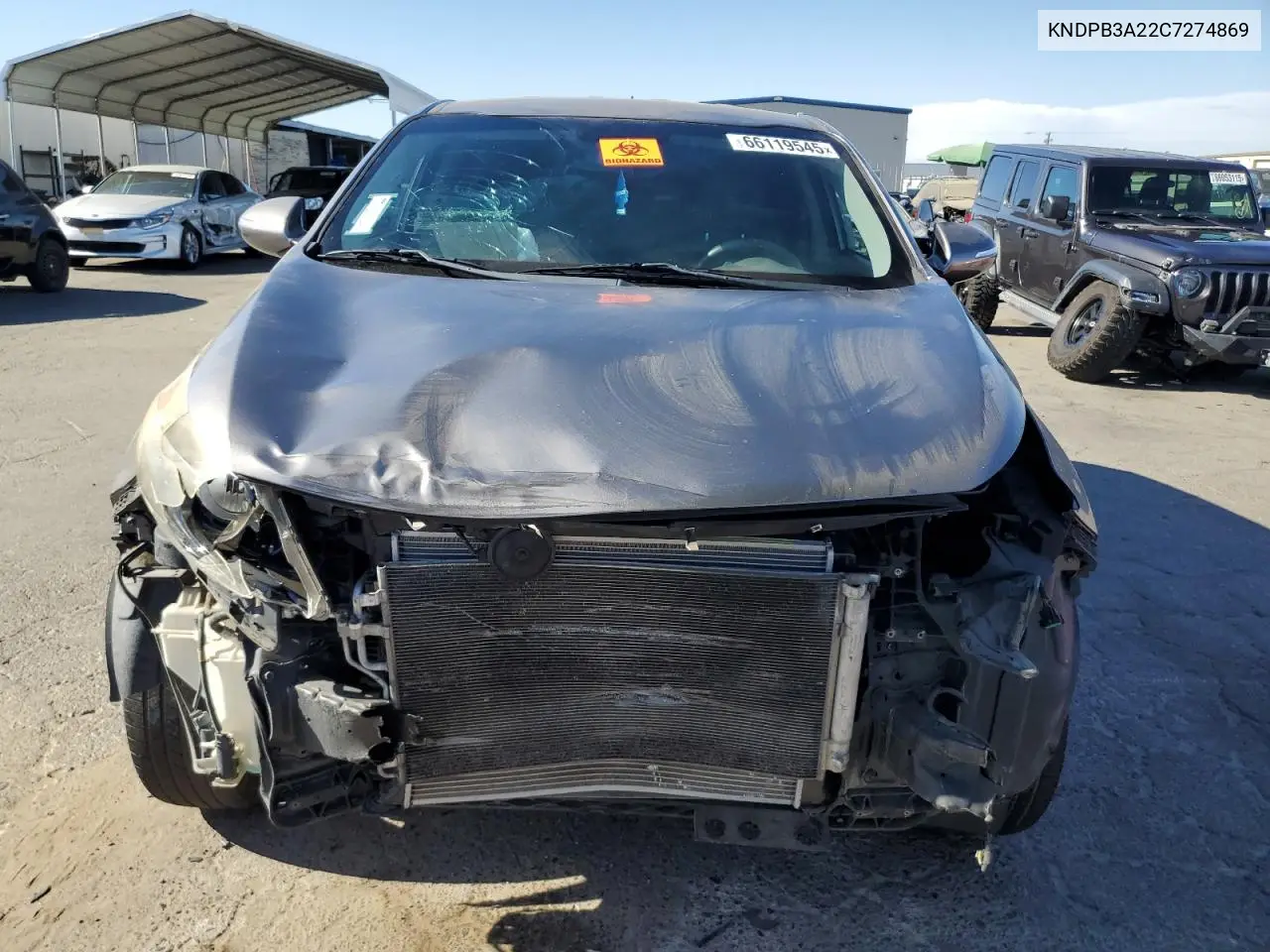 2012 Kia Sportage Base VIN: KNDPB3A22C7274869 Lot: 66119545
