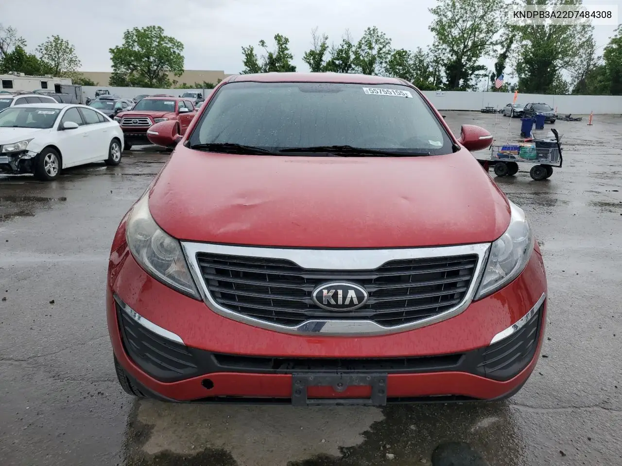 2013 Kia Sportage Base VIN: KNDPB3A22D7484308 Lot: 55755155