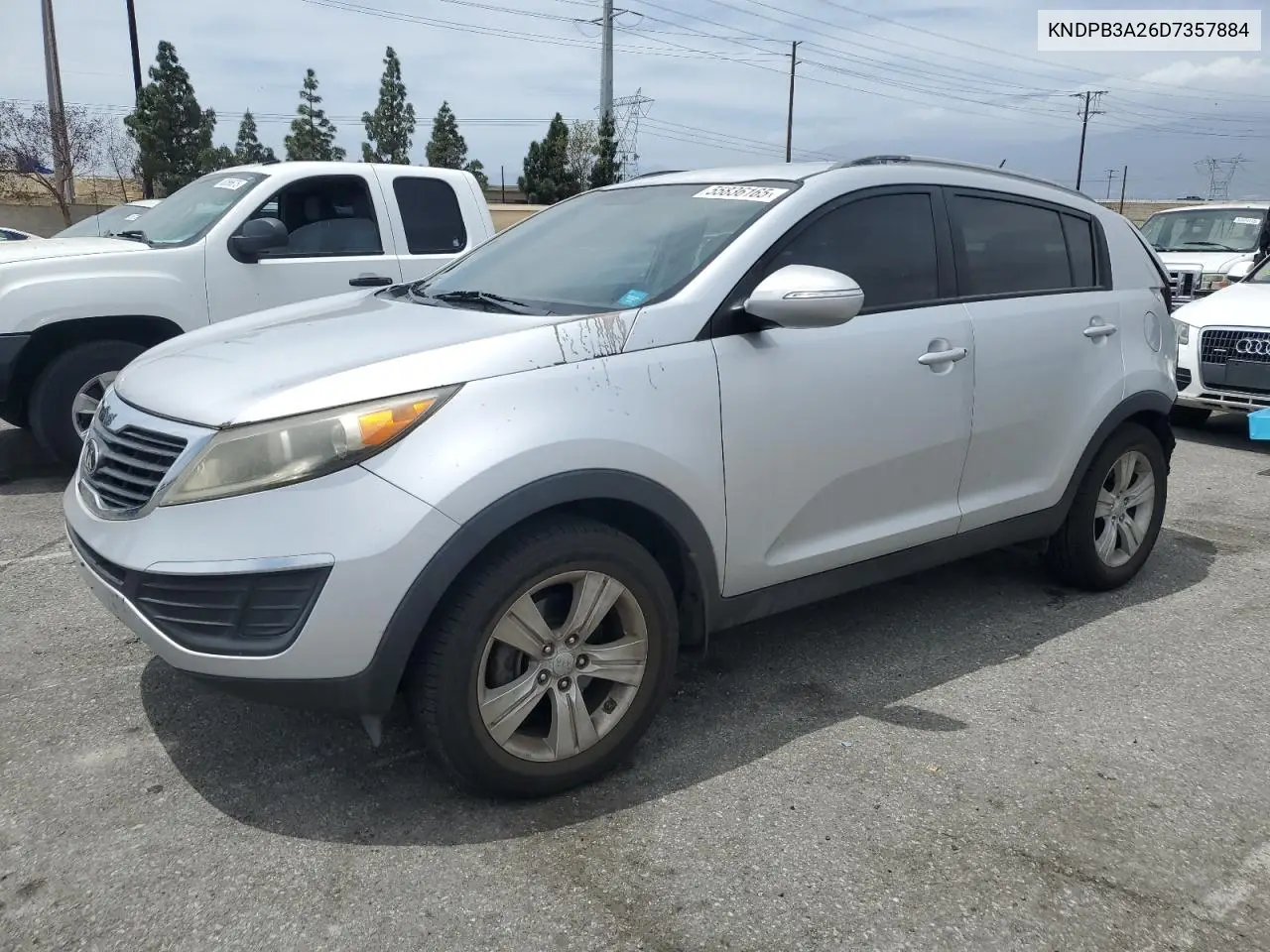 2013 Kia Sportage Base VIN: KNDPB3A26D7357884 Lot: 55836165