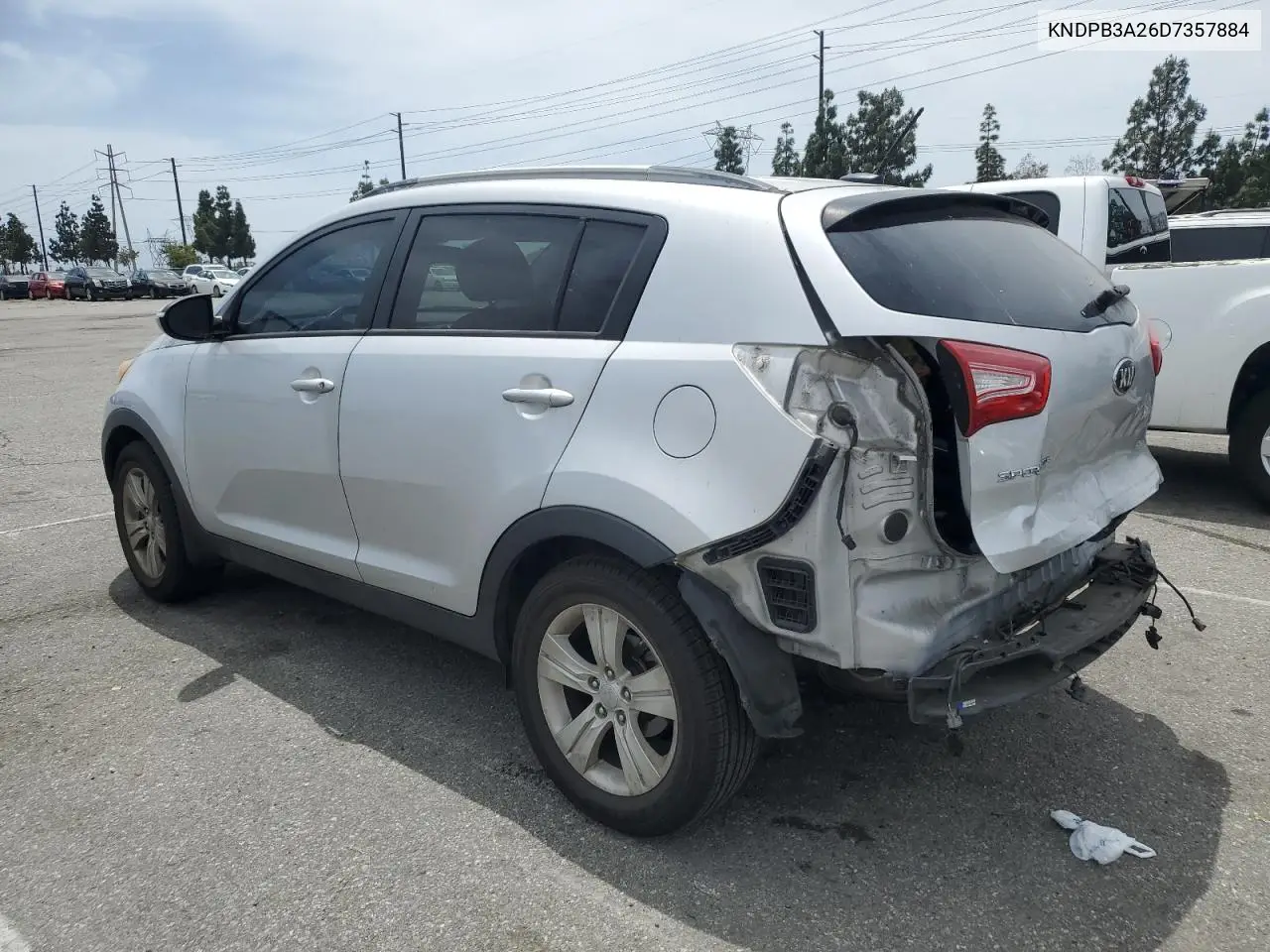 2013 Kia Sportage Base VIN: KNDPB3A26D7357884 Lot: 55836165
