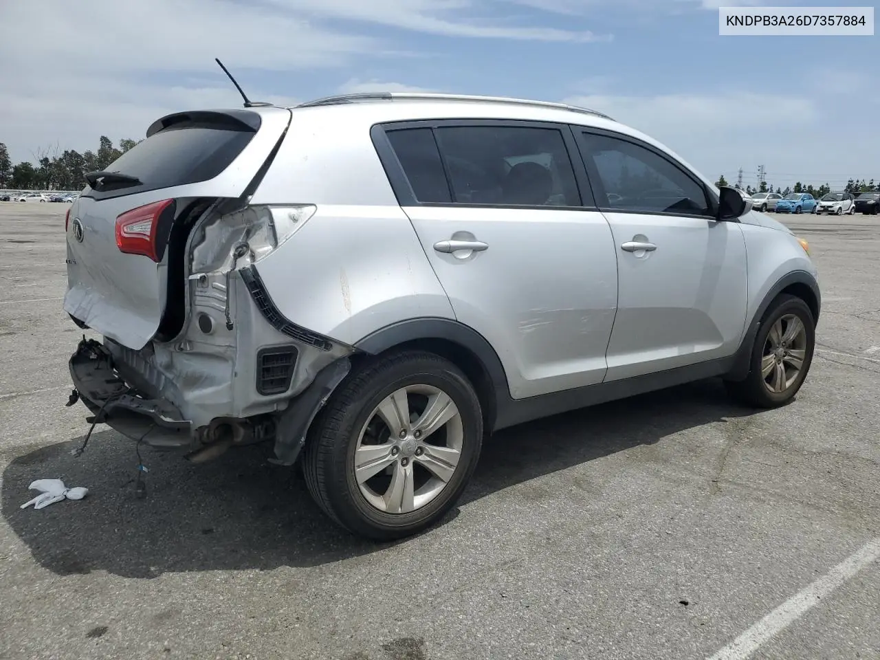 2013 Kia Sportage Base VIN: KNDPB3A26D7357884 Lot: 55836165