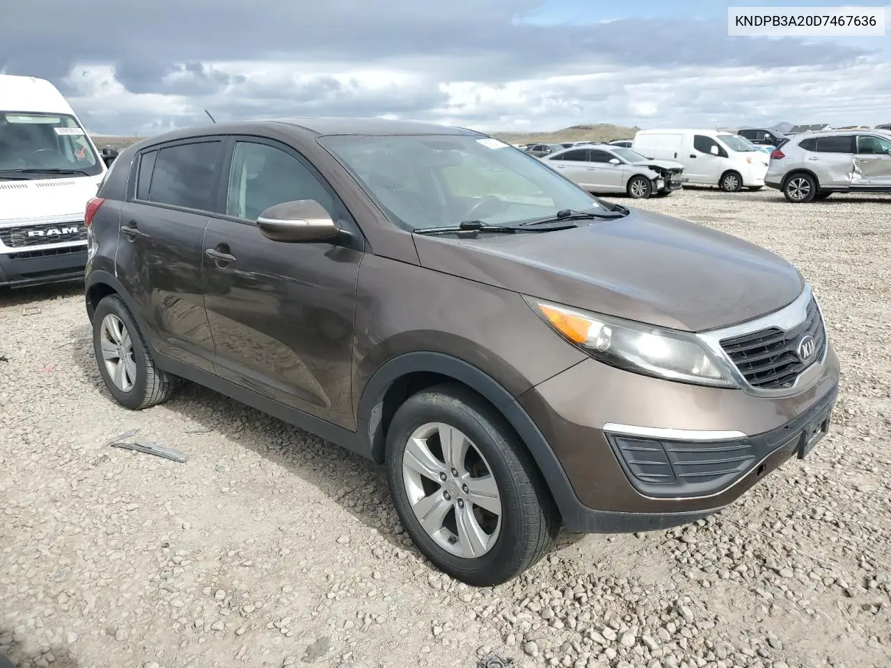 2013 Kia Sportage Base VIN: KNDPB3A20D7467636 Lot: 56928715
