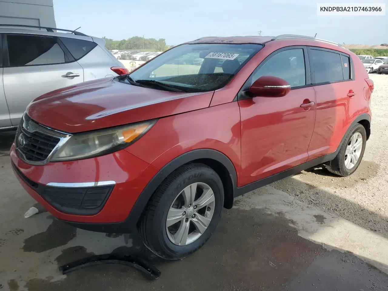 2013 Kia Sportage Base VIN: KNDPB3A21D7463966 Lot: 58167065