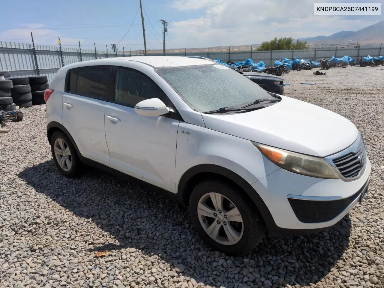 2013 Kia Sportage Lx VIN: KNDPBCA26D7441199 Lot: 62295015