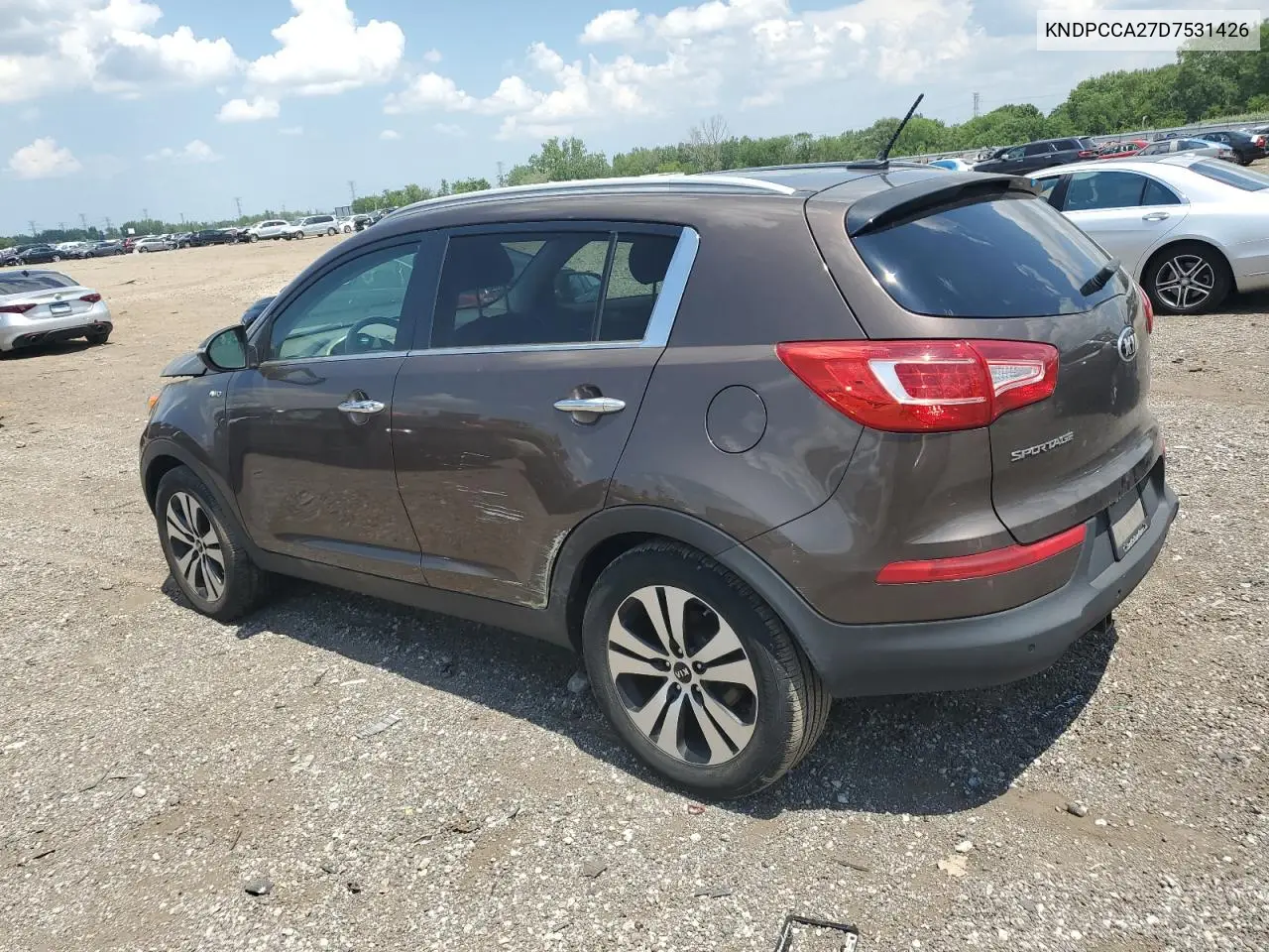 2013 Kia Sportage Ex VIN: KNDPCCA27D7531426 Lot: 62378835