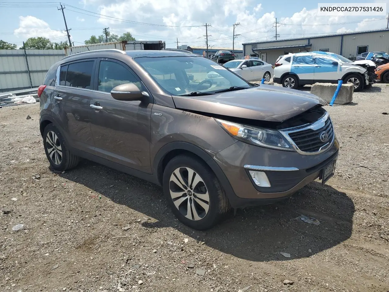 2013 Kia Sportage Ex VIN: KNDPCCA27D7531426 Lot: 62378835