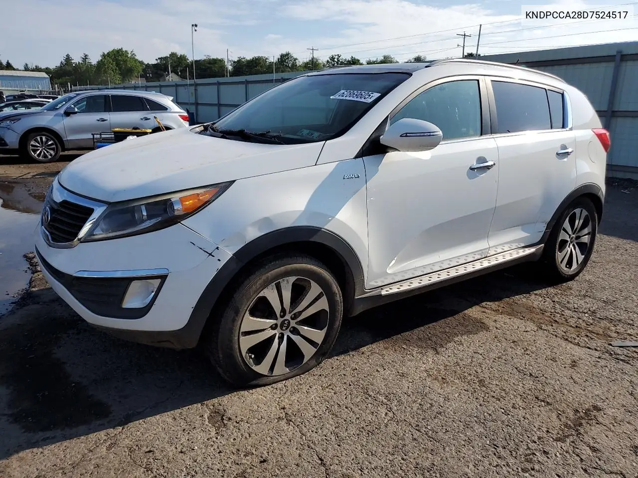 2013 Kia Sportage Ex VIN: KNDPCCA28D7524517 Lot: 62869605