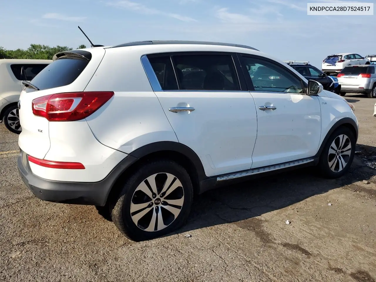 2013 Kia Sportage Ex VIN: KNDPCCA28D7524517 Lot: 62869605