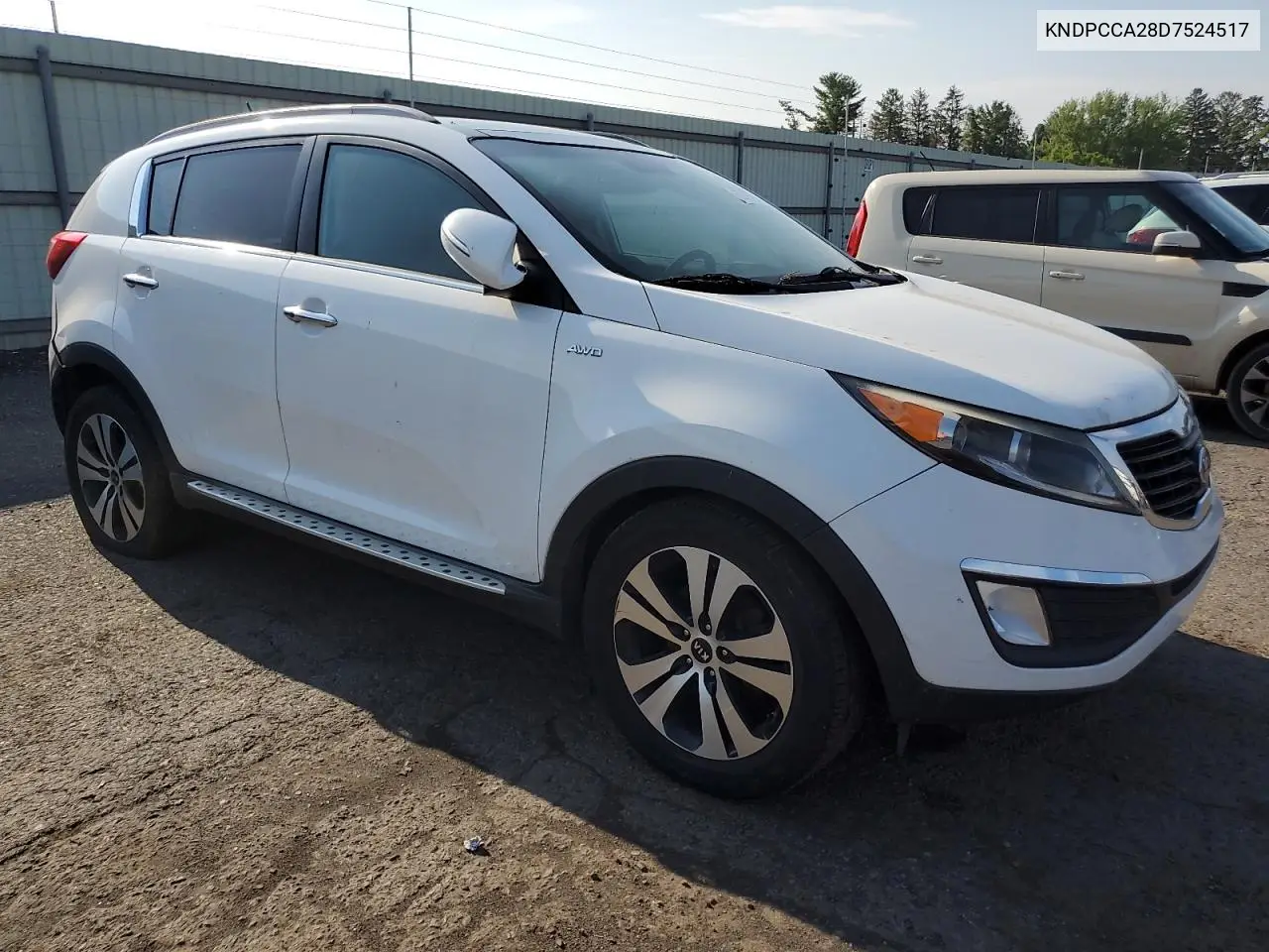 2013 Kia Sportage Ex VIN: KNDPCCA28D7524517 Lot: 62869605