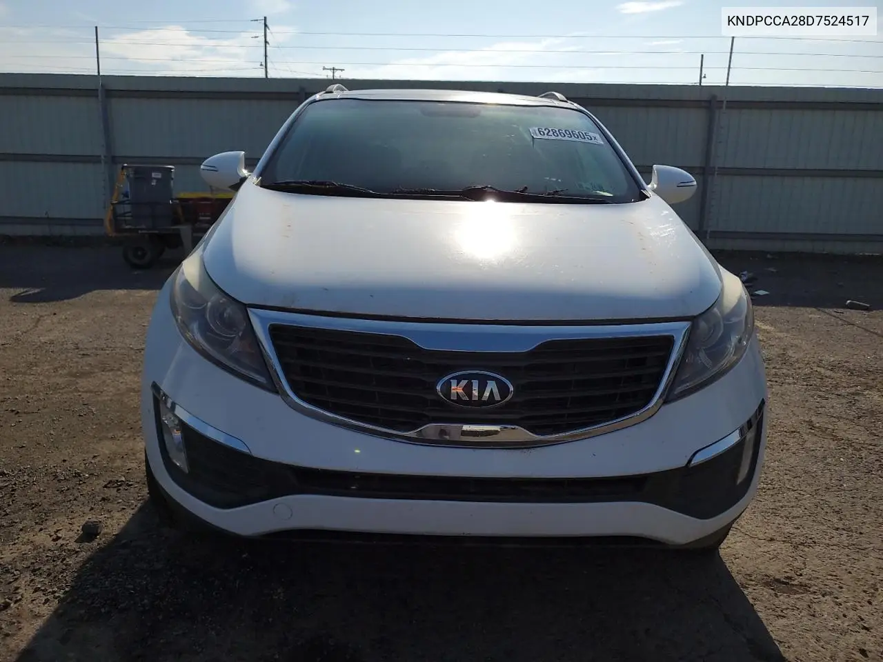 2013 Kia Sportage Ex VIN: KNDPCCA28D7524517 Lot: 62869605