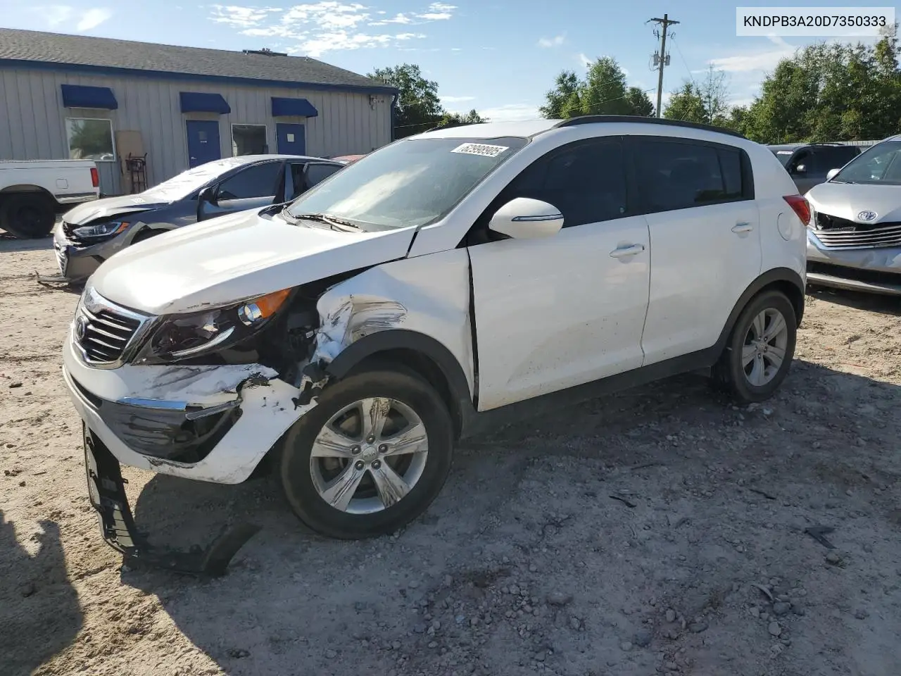 2013 Kia Sportage Base VIN: KNDPB3A20D7350333 Lot: 62998905