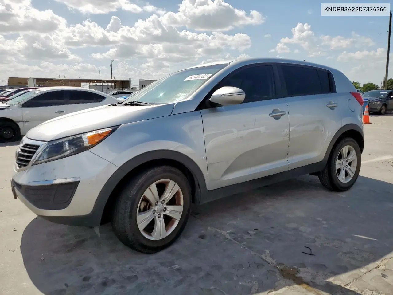 2013 Kia Sportage Base VIN: KNDPB3A22D7376366 Lot: 63139725